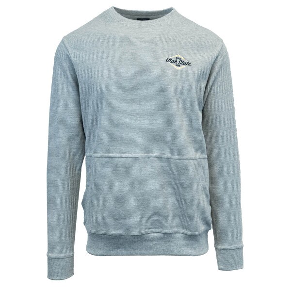 crew sweatshirt utah state corded gray